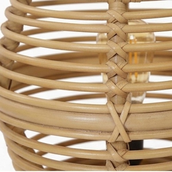 Tafellamp van rotan en teakhout - Yumi