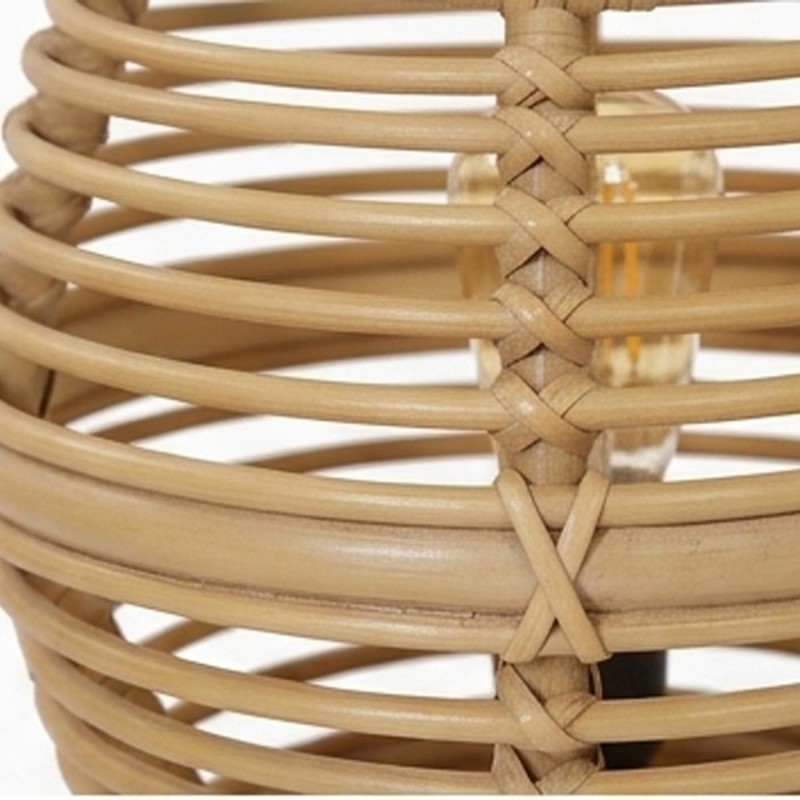 Tafellamp van rotan en teakhout - Yumi