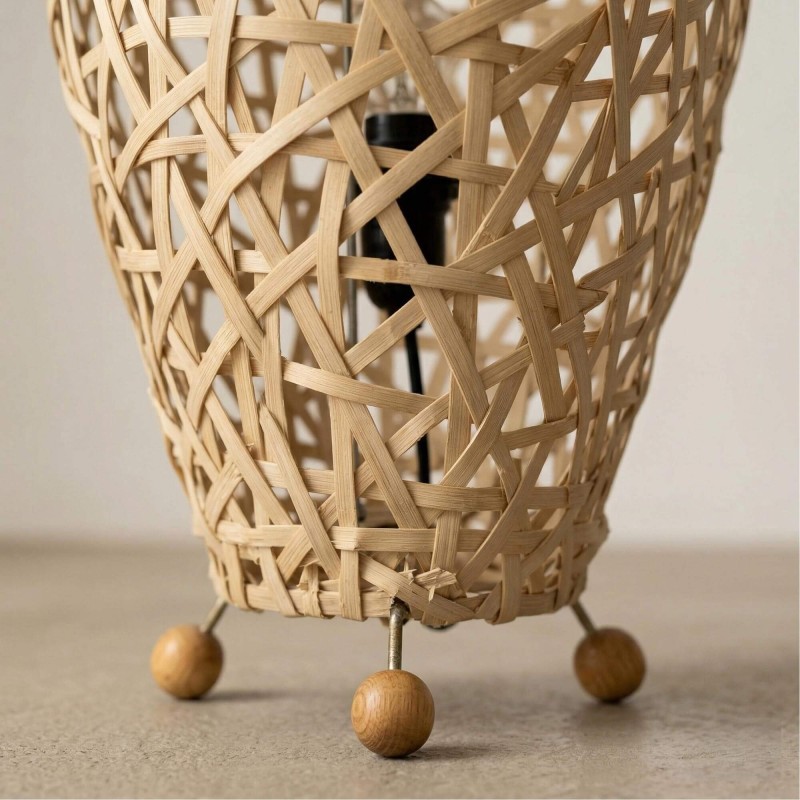 Staand lamp van riet - Pataya