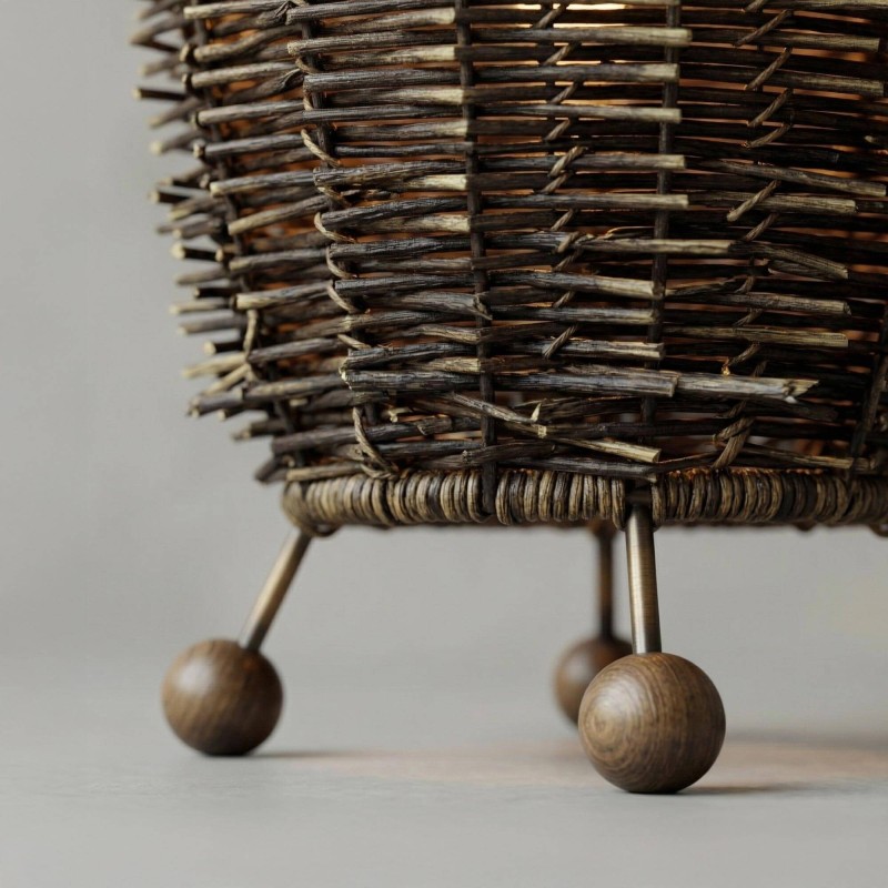 Vloerlamp van rotan - Aiko