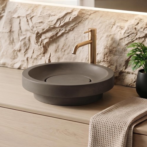 Rond betonnen waskom- Natuurkleur - Tellure