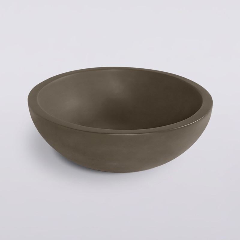 Rond betonnen bekken in natuurlijke kleur - Urban Rock