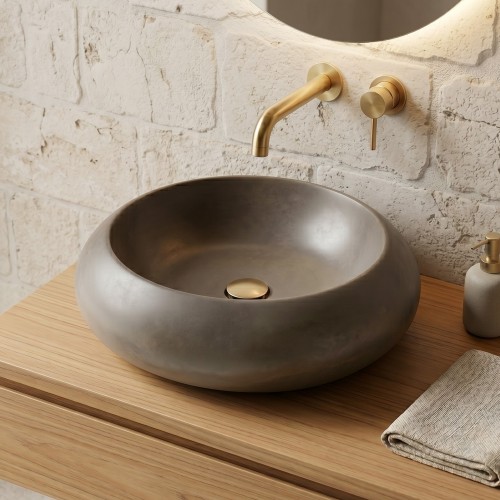 Ronde betonnen waskom - Natuurlijke kleur - Concrete Essence