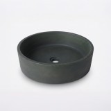 Rond betonnen waskom - Kopergroen - Mineraal