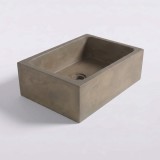 Rechthoekige betonnen waskom - Natuurlijke kleur - Slate Wave