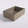 Rechthoekige betonnen waskom - Natuurlijke kleur - Slate Wave