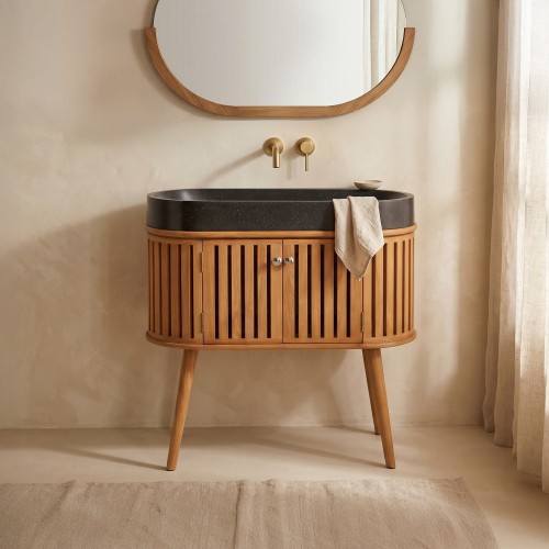 90 cm massief teak...