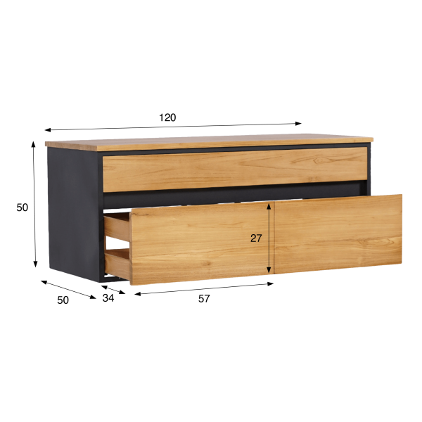 Badkamermeubel 120 cm - Kirei