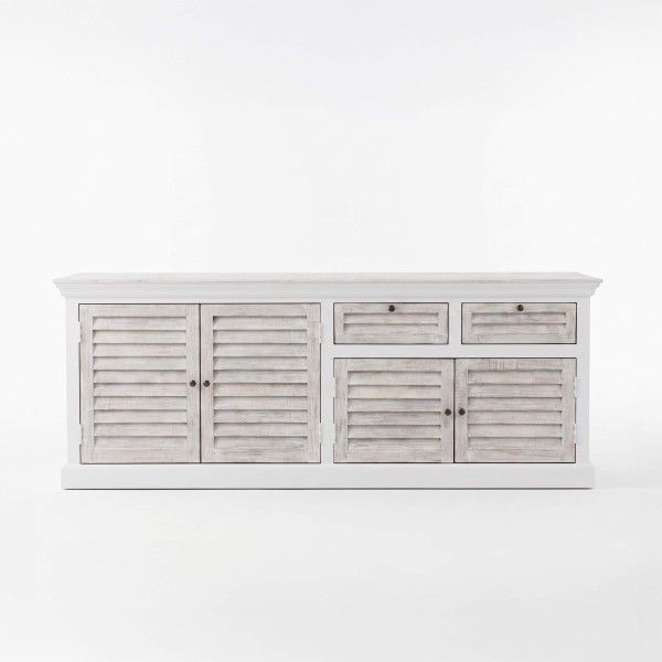 Dressoir voor de eetkamer in natuurlijk wit hout 210 cm - Sea Side
