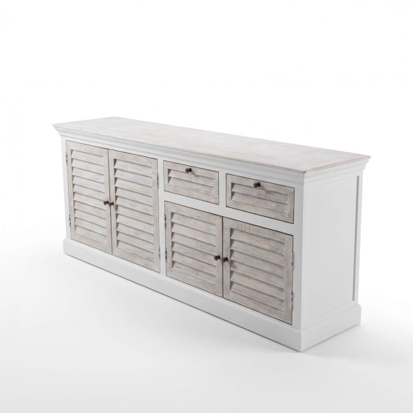Dressoir voor de eetkamer in natuurlijk wit hout 210 cm - Sea Side