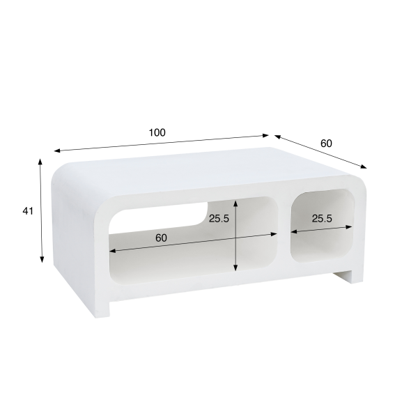 Design salontafel in betonlook 100 cm - Mineralis