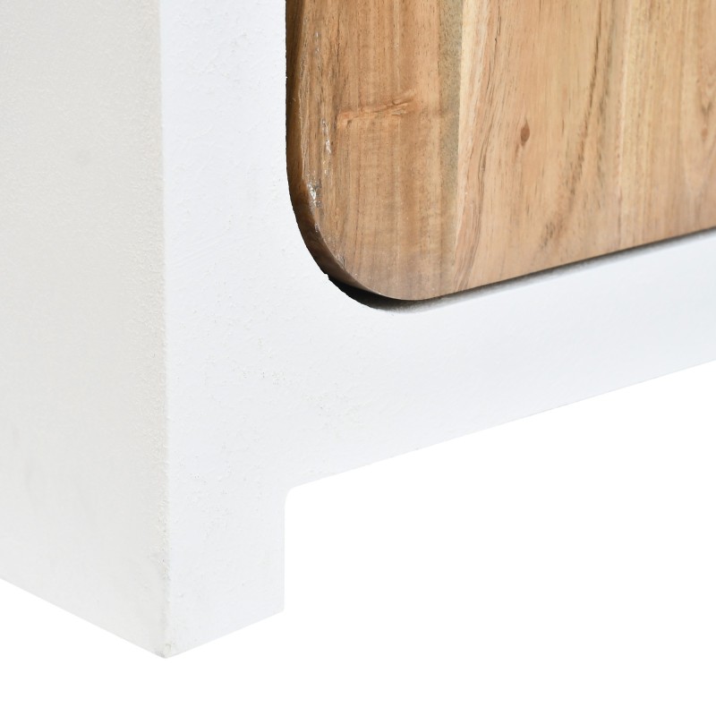 Dressoir voor de eetkamer in betonlook en massief acaciahout - Mineralis