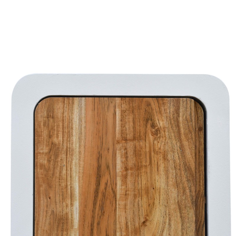 Kast in betonlook en massief acaciahout 50 cm - Mineralis