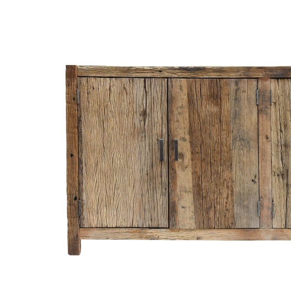 Dressoir in massief, ruw oud hout - Antique