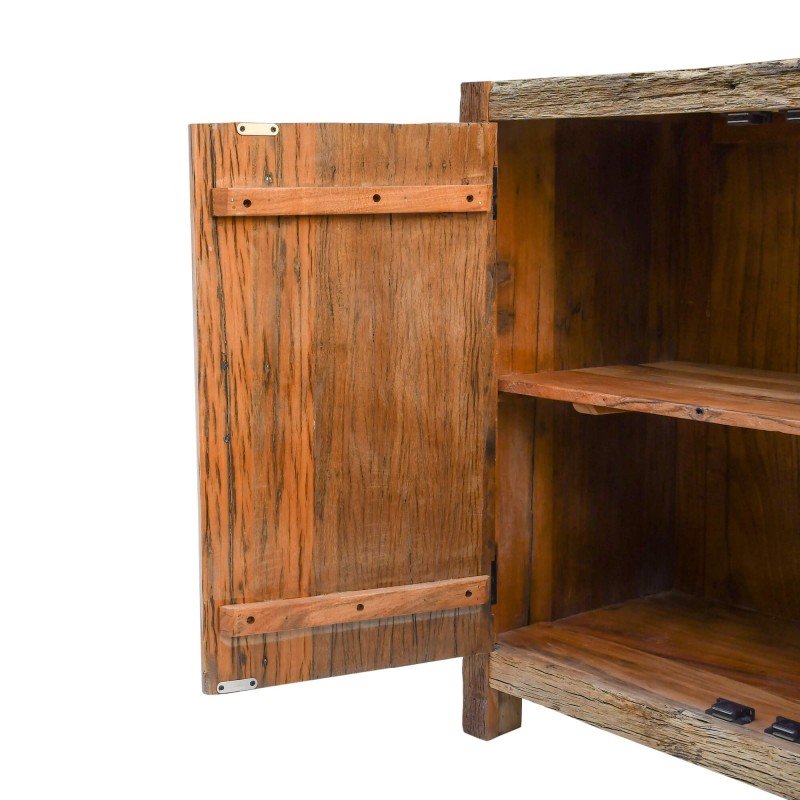 Dressoir in massief, ruw oud hout - Antique