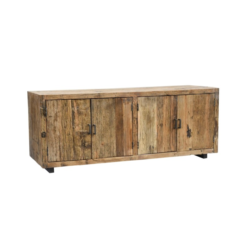 Dressoir in massief, ruw oud hout 200 cm - Antique