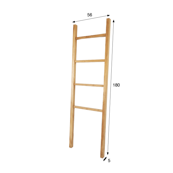 Handdoekenrek in teakhout 180 cm