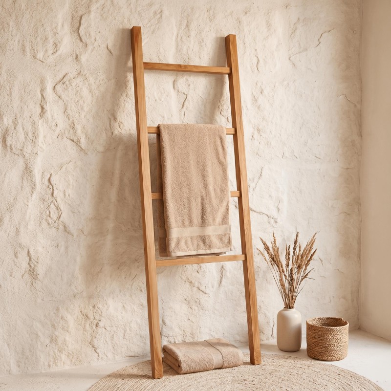 Handdoekenrek in teakhout 180 cm