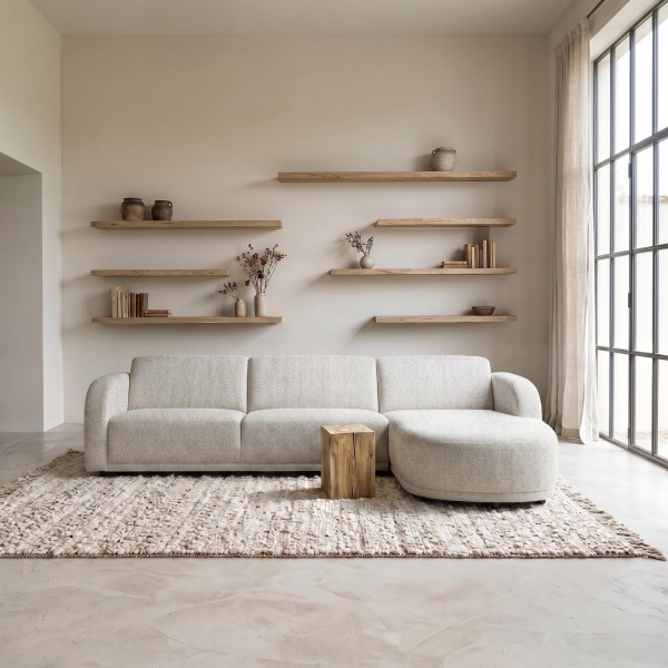 Hoekzetel 4-zits met rechterlongchair – Syra