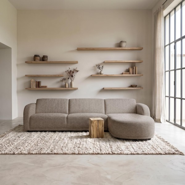 Hoekzetel 4-zits met rechterlongchair – Syra