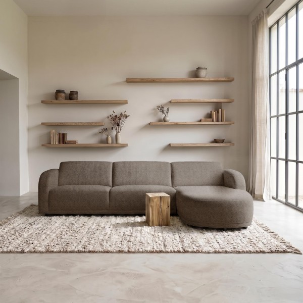 Hoekzetel 4-zits met rechterlongchair – Syra