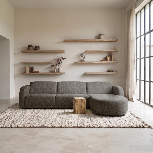 Hoekzetel 4-zits met rechterlongchair – Syra