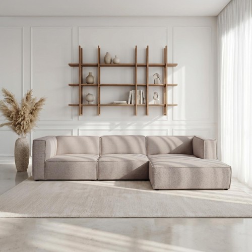 Hoekbank voor 5 personen met rechte chaise longue - Isla