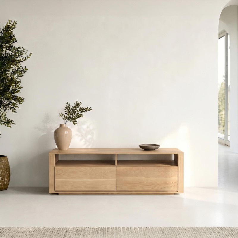 Tv-meubel in naturel eiken 140 cm – Yseult