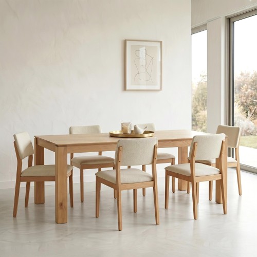 Eettafel in massief...