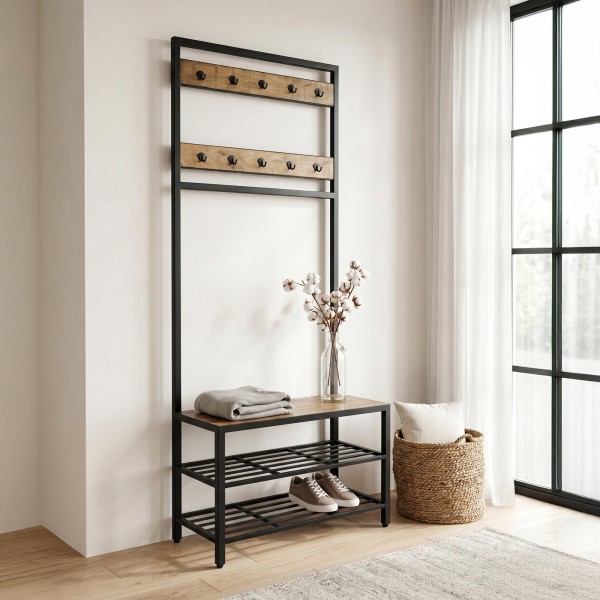 Entree garderobe met 10 haken