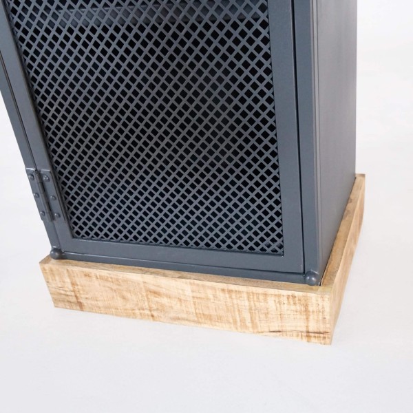 Industriële kast in hout en metaal - Cambridge