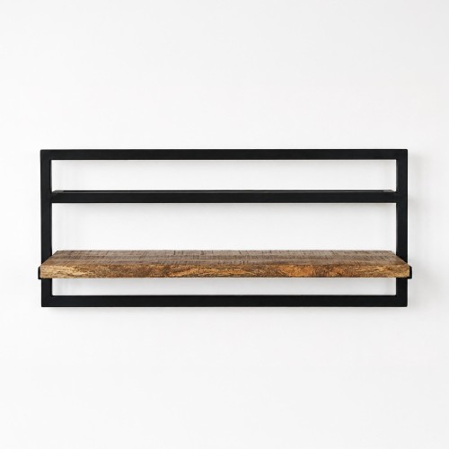 Houten en metalen rek 70 x 30 - Selfsh