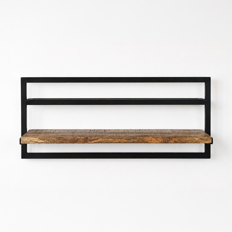 Houten en metalen rek 70 x 30 - Selfsh