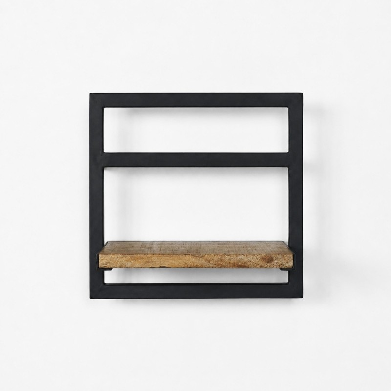 Houten en metalen rek 30 x 30 - Selfsh