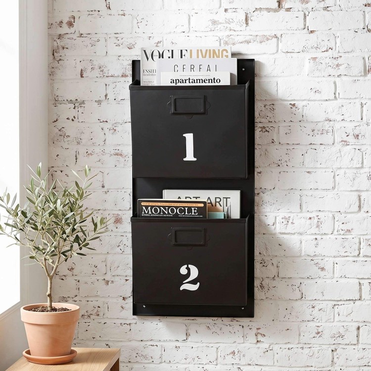 Industriële magazine houder zwart