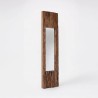 Rechthoekige spiegel van ruw hout 25 x 120 cm - Tree