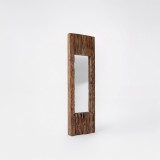 Rechthoekige spiegel van ruw hout 25 x 90 cm - Tree