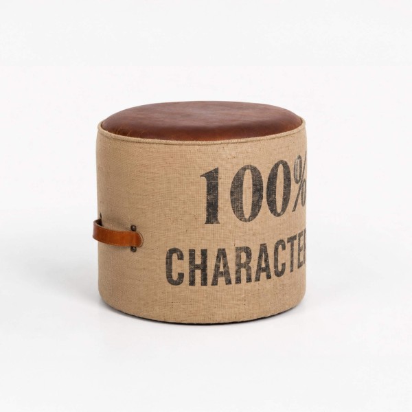 Industriële poef "100% character"