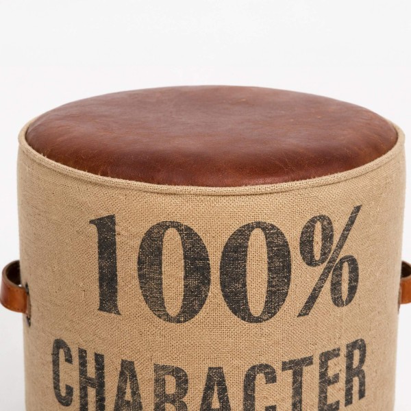 Industriële poef "100% character"