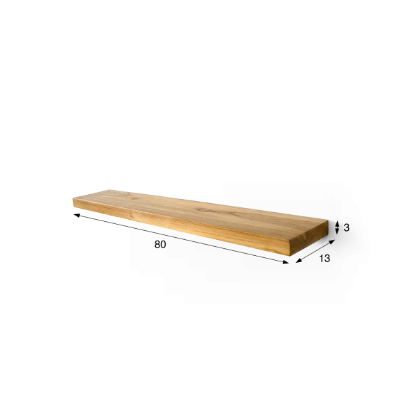 Teakhouten plank van 80 cm