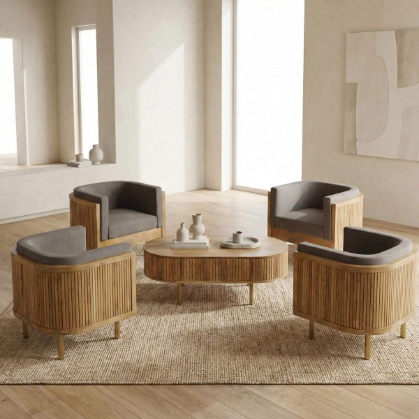 Massief houten fauteuil - Umami