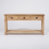Natuurhouten console 3 laden - Hout