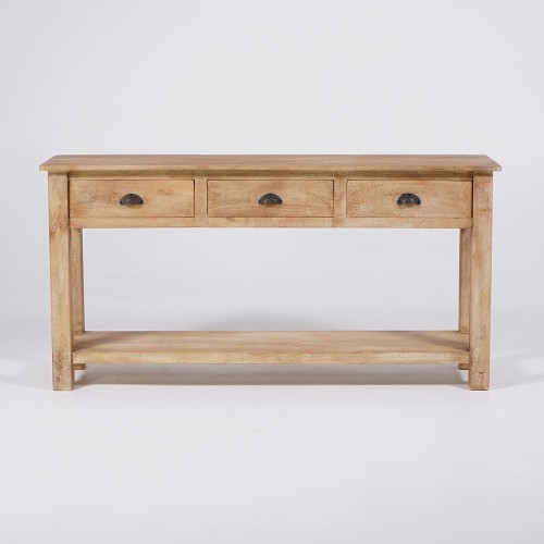 Natuurhouten console 3 laden - Hout