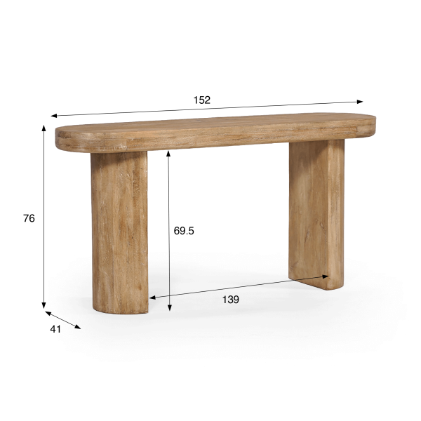 Natuurhouten console - Timber