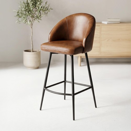 Lederen barstoel RITZ