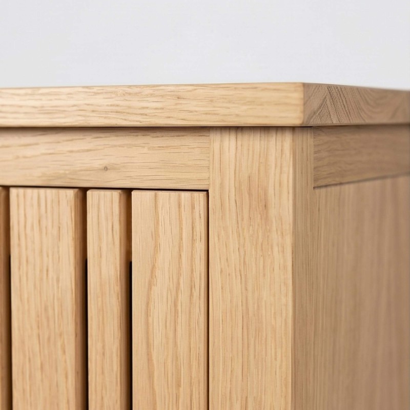 Hoge dressoir in massief hout  - Satya