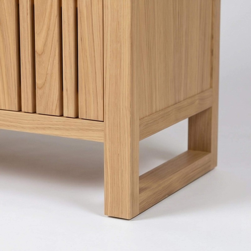 Hoge dressoir in massief hout  - Satya
