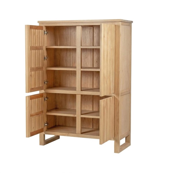 Hoge dressoir in massief hout  - Satya