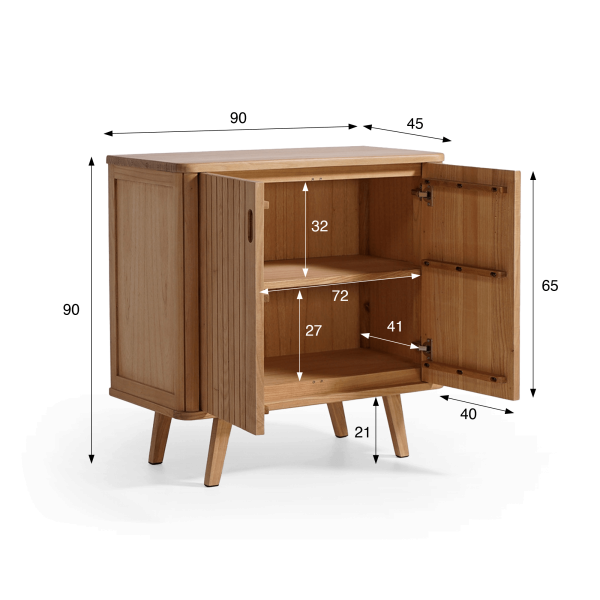 Massief houten dressoir 90 cm - Neha