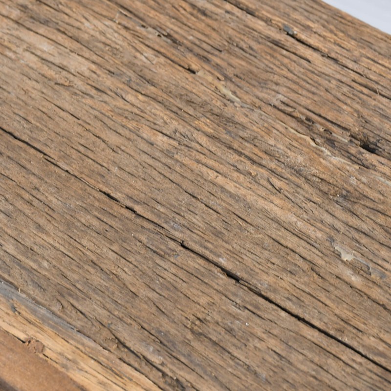 Console in massief, ruw oud hout - Antique